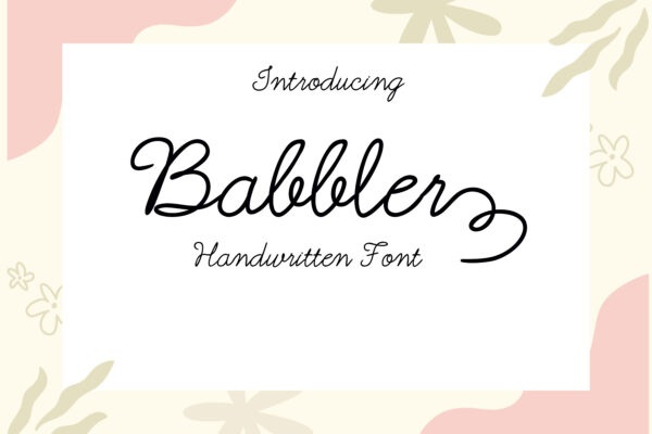Babbler - Handwritten Font
