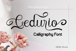 Cedurio - Calligraphy Font