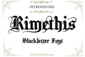 Rimethis - Blackletter Font