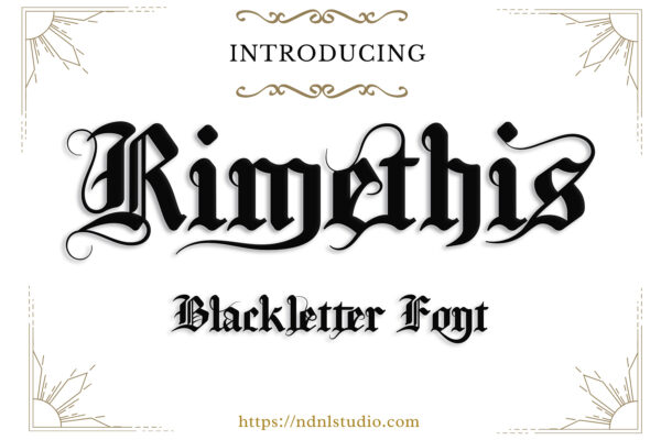 Rimethis - Blackletter Font