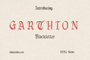 Garthion - Blackletter Font