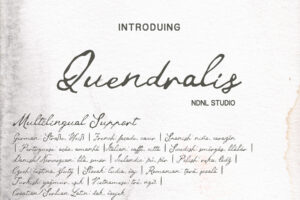 Quendralis - Handwritten Font