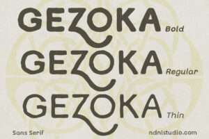 Gezoka - Sans Serif Font Family
