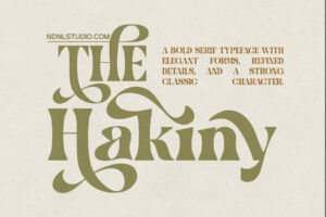 HOME Hakiny - Serif Font